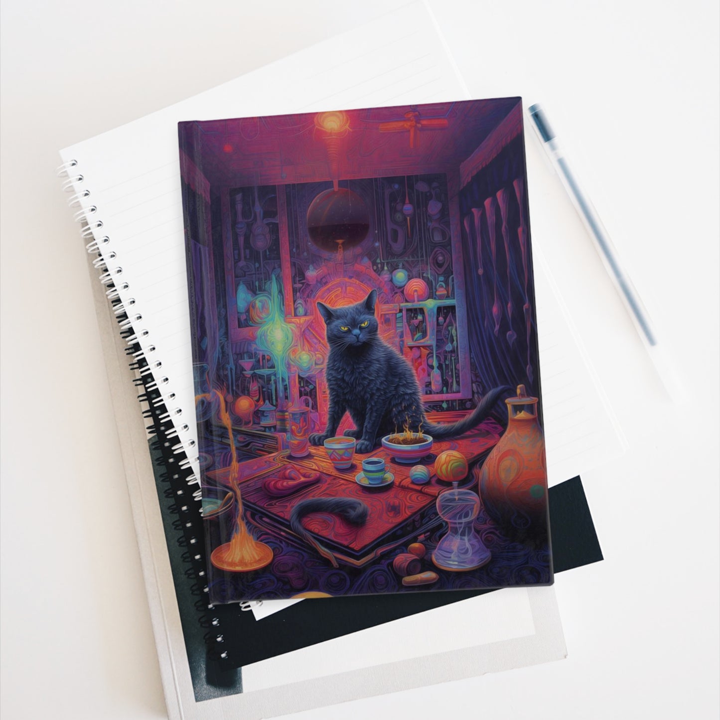 Schrodingers Cat Writing Journal - Ruled Line