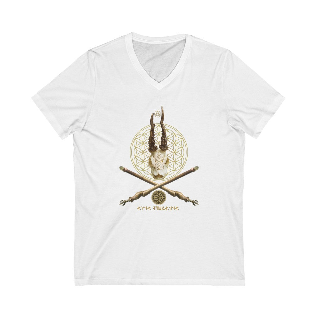 Avra Kehdabra - Unisex Jersey Short Sleeve V-Neck Tee