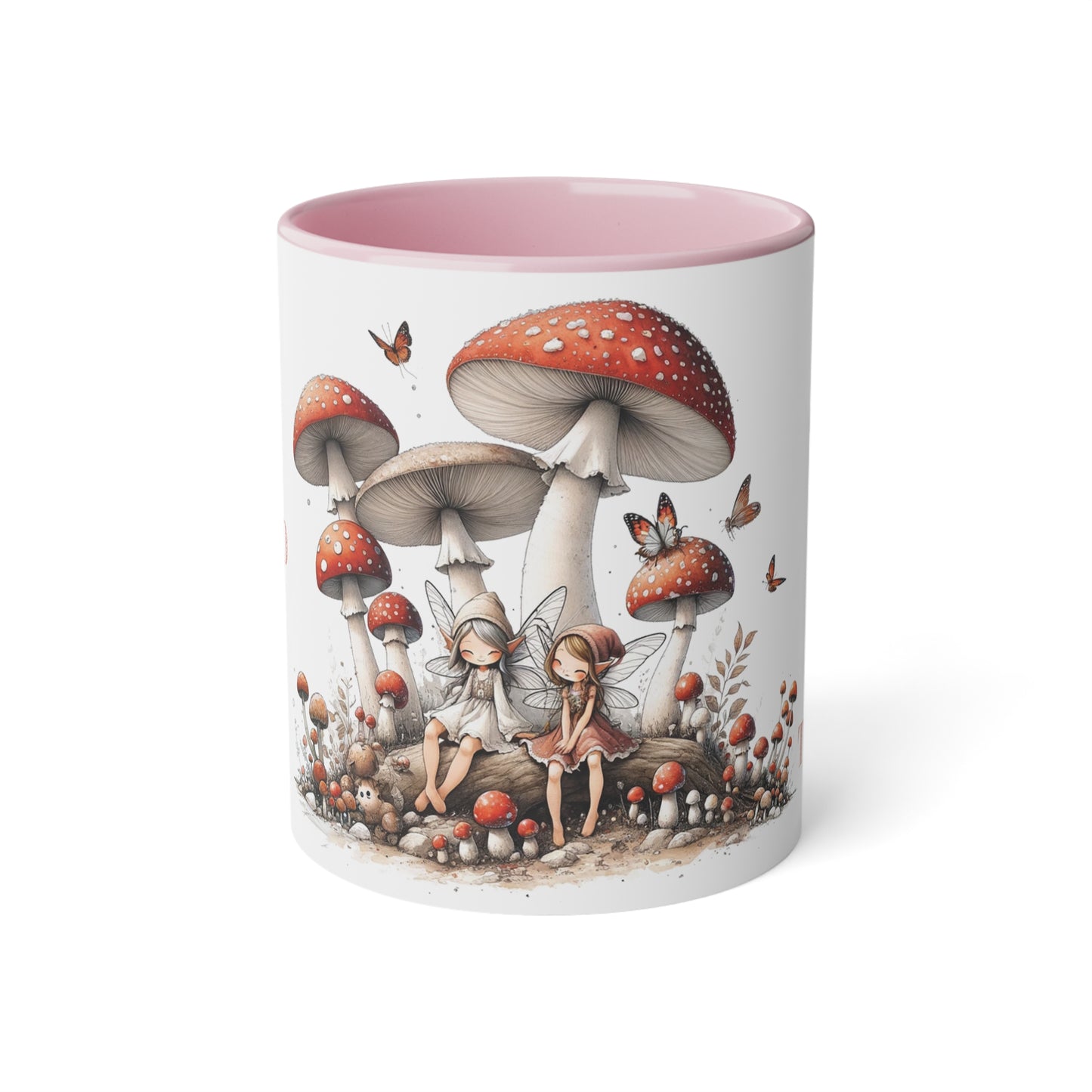 Mushroom Loving Faeries Mug, 310ml / 11oz